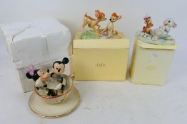 Lenox - 3 x boxed Lenox ceramic Disney figures - Lot includes a boxed Bambi 'Thumper's Flowery