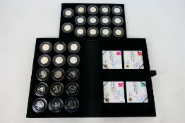 The Royal Mint London 2012 Silver 50p Sports Coin Collection,