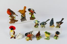 A group of bird studies, predominantly Beswick to include Wren, Nuthatch, Blue Tit,