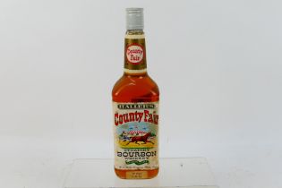 Bourbon - A 25 fl ozs bottle of Haller's County Fair Straight Bourbon Whiskey, 70° Proof,