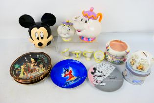 Lot to include Disney related ceramics, Poole Pottery and other.