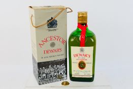 A 26⅔ fl ozs bottle of Dewar's De Luxe Ancestor Whisky, 70° Proof, a 1970's bottling,