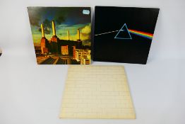 Pink Floyd - Dark Side Of The Moon SHVL 804 (blue edge prism) with posters and stickers,