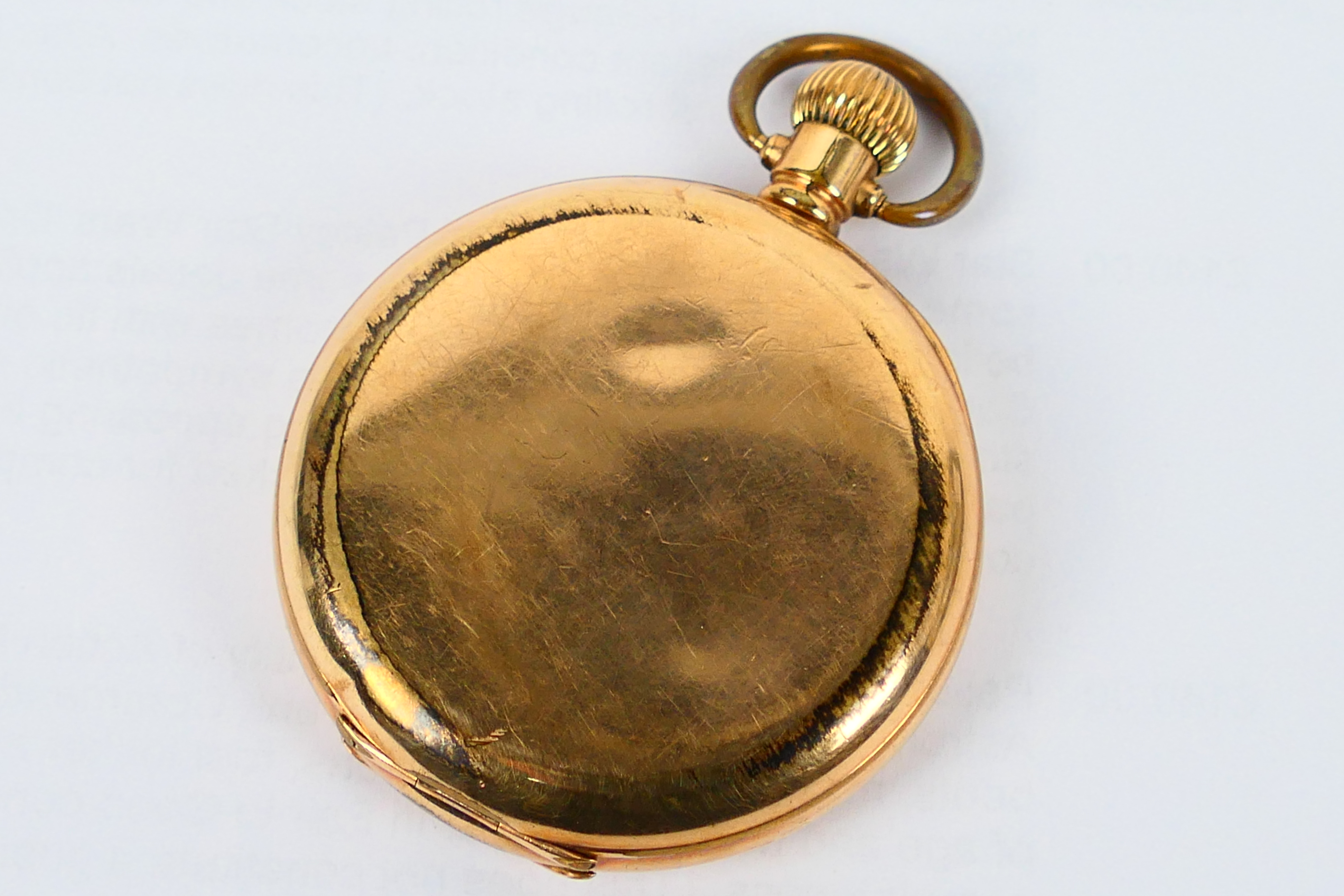 The Angus - A Swiss made 15 jewel, full hunter, gold plated pocket watch, - Image 4 of 7