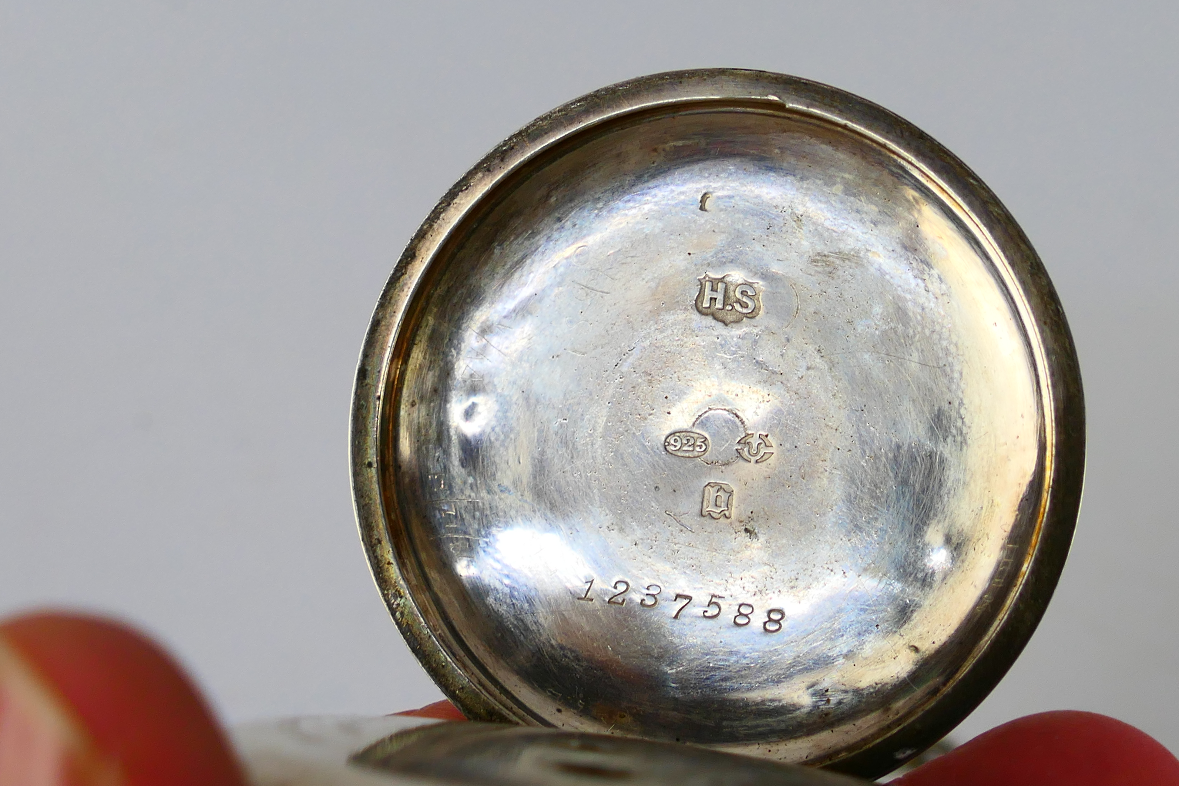 Two silver cased open face pocket watches, both signed H Samuel Manchester to the dial, - Image 9 of 9
