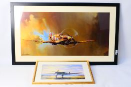 Two aviation related prints comprising Barrie A.