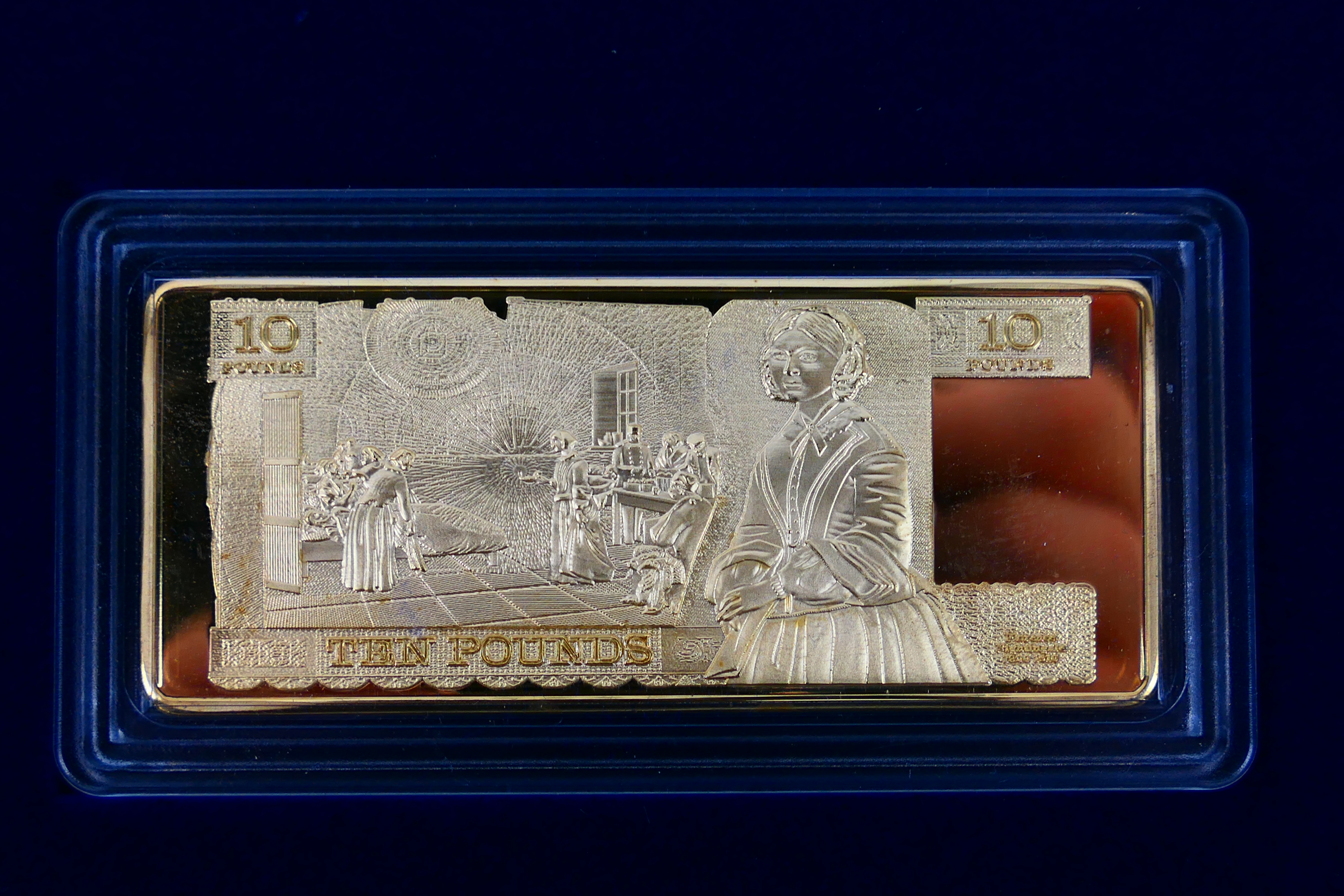 A limited edition, Windsor Mint, 24ct gold plated Pounds Ingots set, - Image 5 of 9