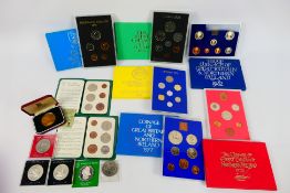 Coin sets and commemoratives to include Great Britain And Northern Ireland sets for 1973,