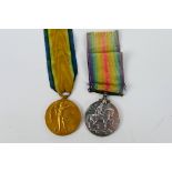 Two - A World War One (WW1 / WWI) Victory and War Medal named to 44276 PTE. H. GRAY. CHES. R.