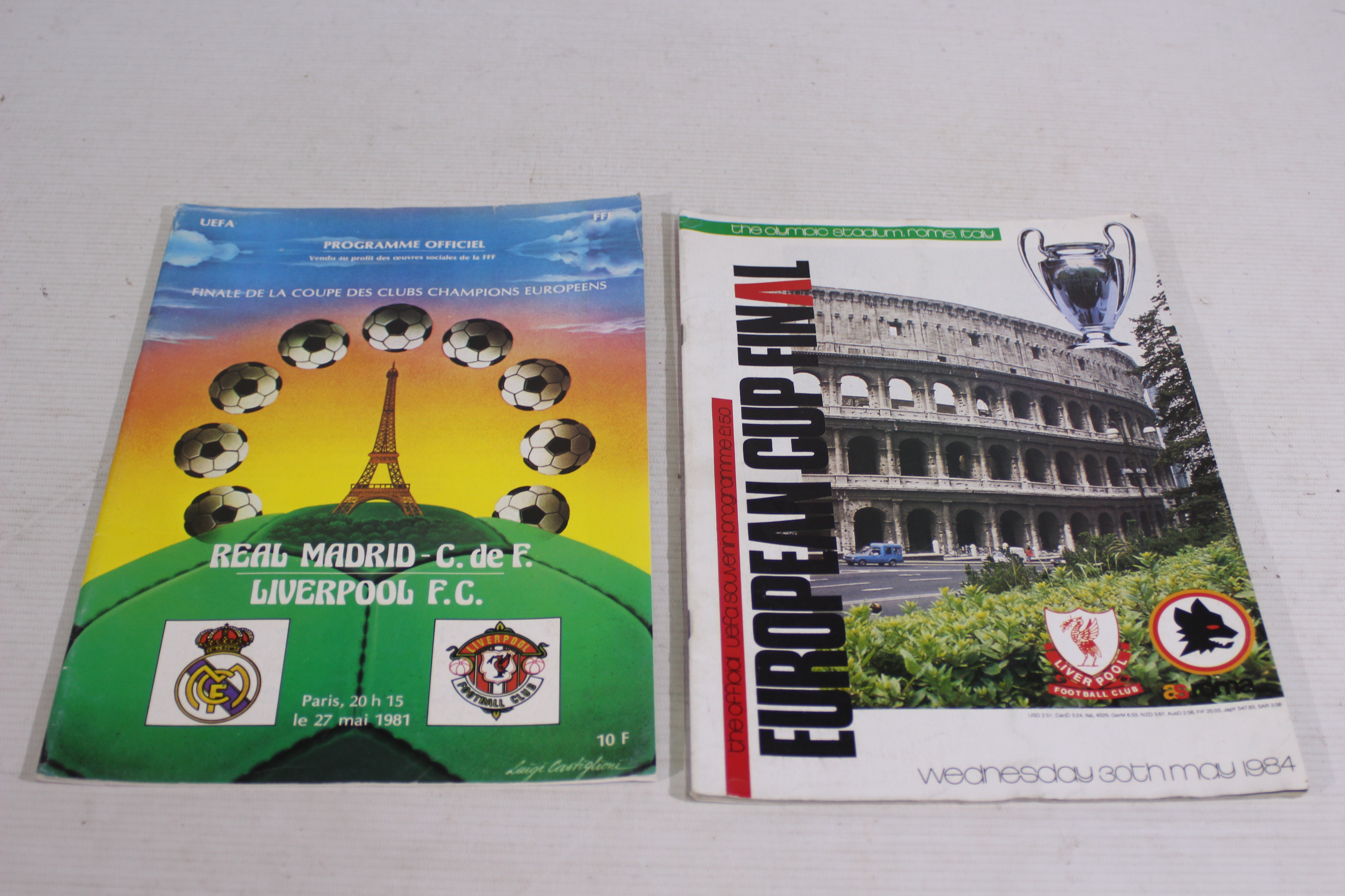 European Final Football Programmes, Real