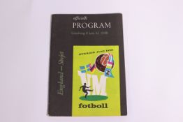 World Cup Football Programme, England v