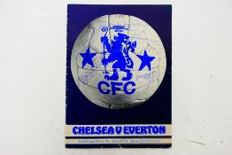 Signed Football Programme, Chelsea v Eve