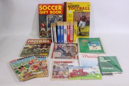 Football Items, A box containing annuals