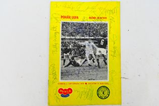 Signed Football Programme, Dukla Prague