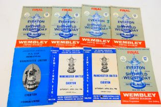 FA Cup Football Programmes, Contains Eve