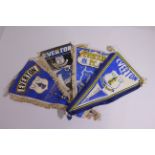 Football Pennants, Four long / large clu