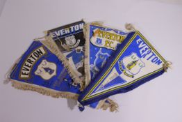 Football Pennants, Four long / large clu