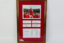 A World Cup 1966 autograph montage by Westminster Mint comprising image of captain Bobby Moore