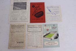 Football Programmes, 1940s selection inc