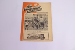 Everton Football Programme, Nurnberg v E