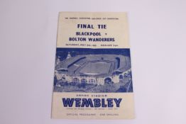 FA Cup Football Programme, 1953 Final Bl