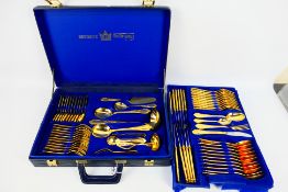 A case of Bestecke SBS gold plated cutle