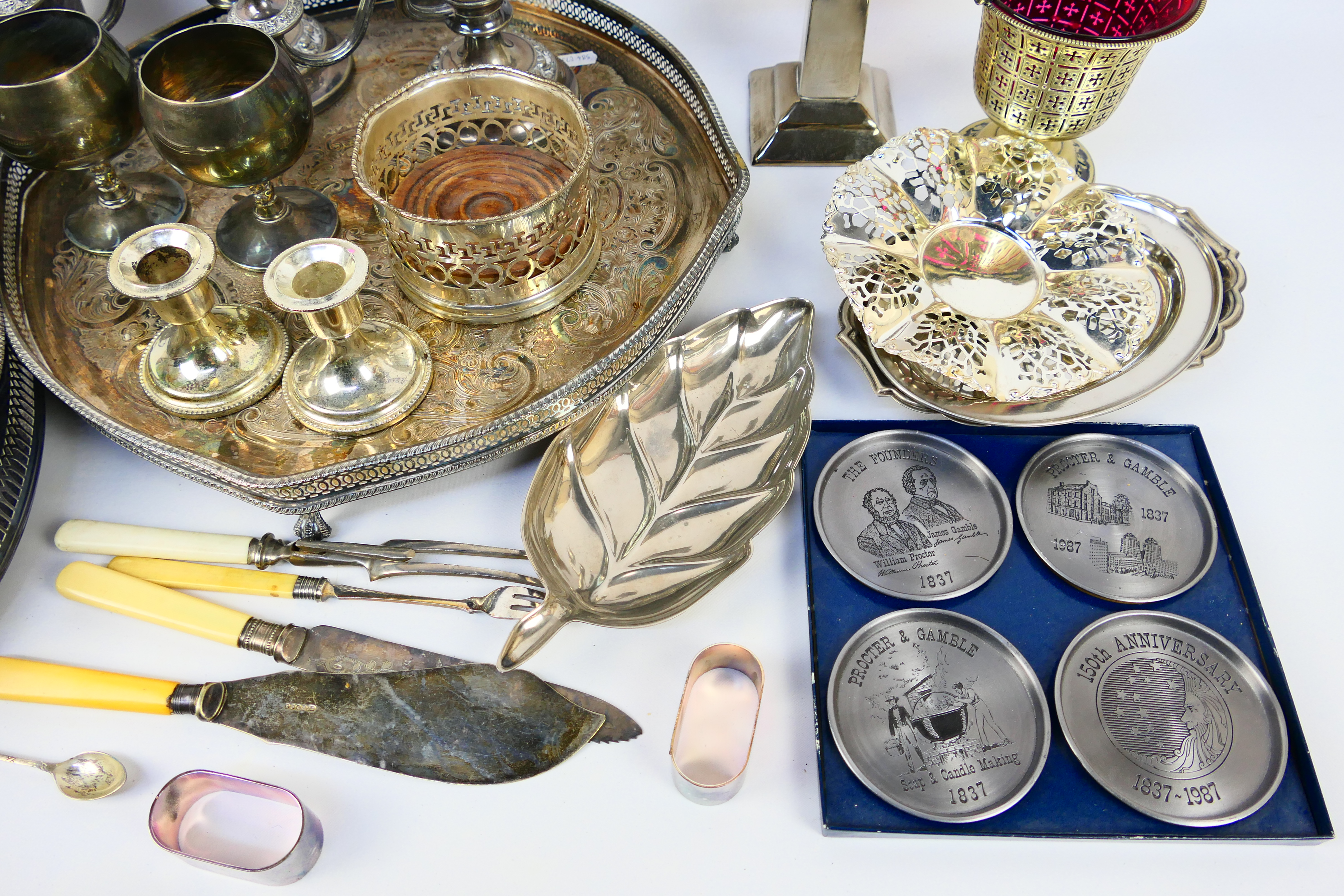 A collection of various plated wares. [W - Image 5 of 6