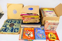 Lot to include a collection of 7" and 12" vinyl records and a quantity of 78 rpm records