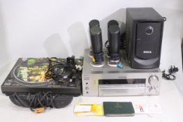 Lot to include a Gemini PT-1000 turntable, a Sony Stereo Receiver STR-DB940 and other. [2].