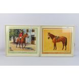 Two Neil Cawthorne horse racing prints comprising Red Rum,