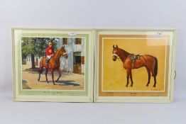 Two Neil Cawthorne horse racing prints comprising Red Rum,