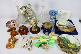 Lot comprising glassware, ceramics to include Wedgwood,