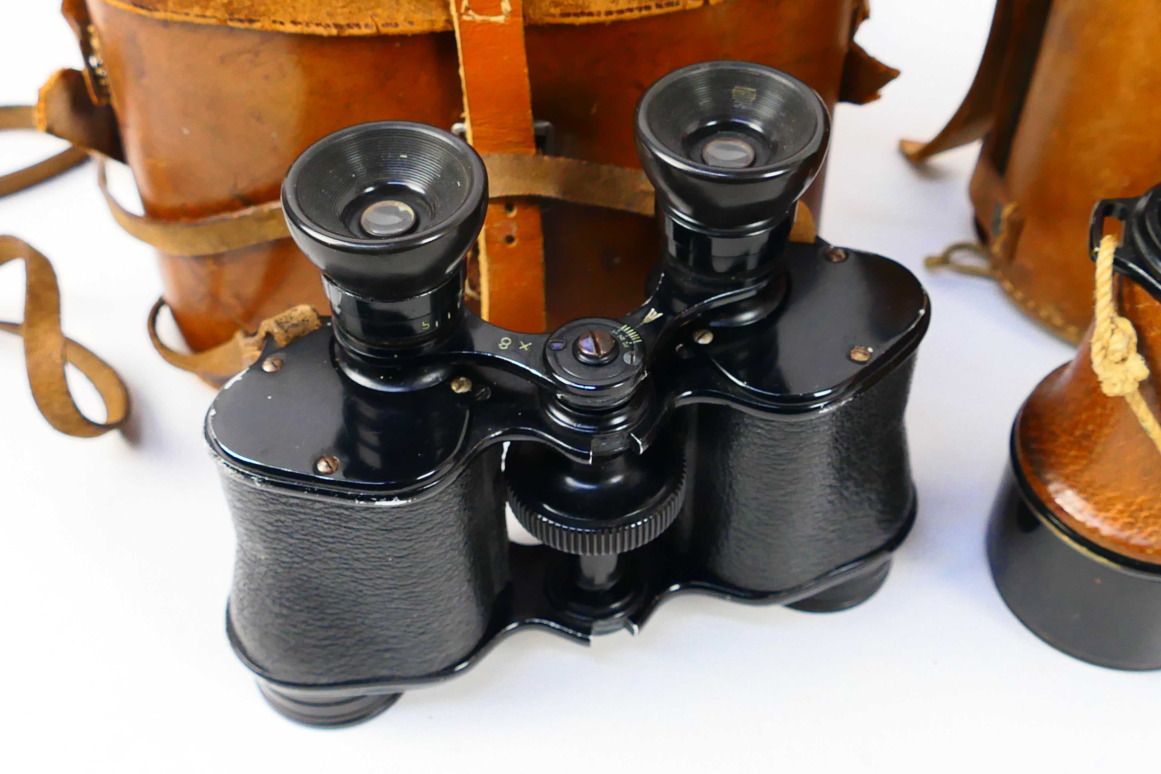 A pair of binoculars marked E Donovan Esq R. - Image 2 of 17