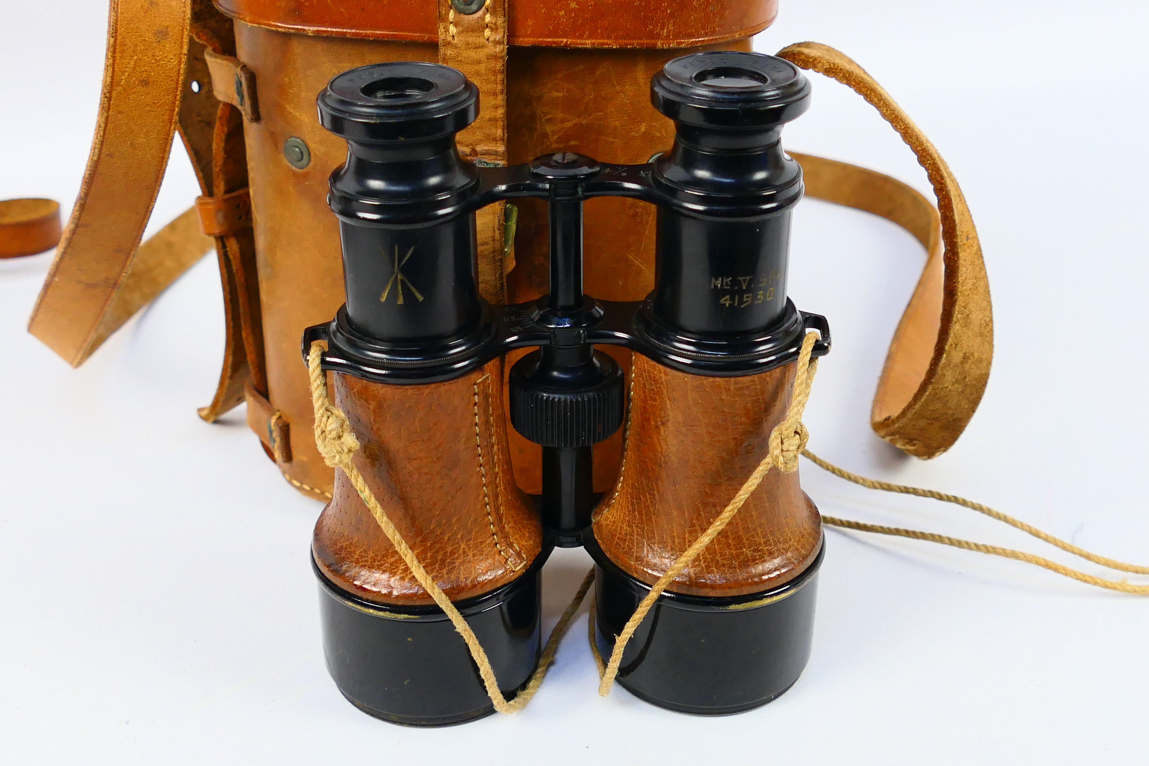 A pair of binoculars marked E Donovan Esq R. - Image 9 of 17