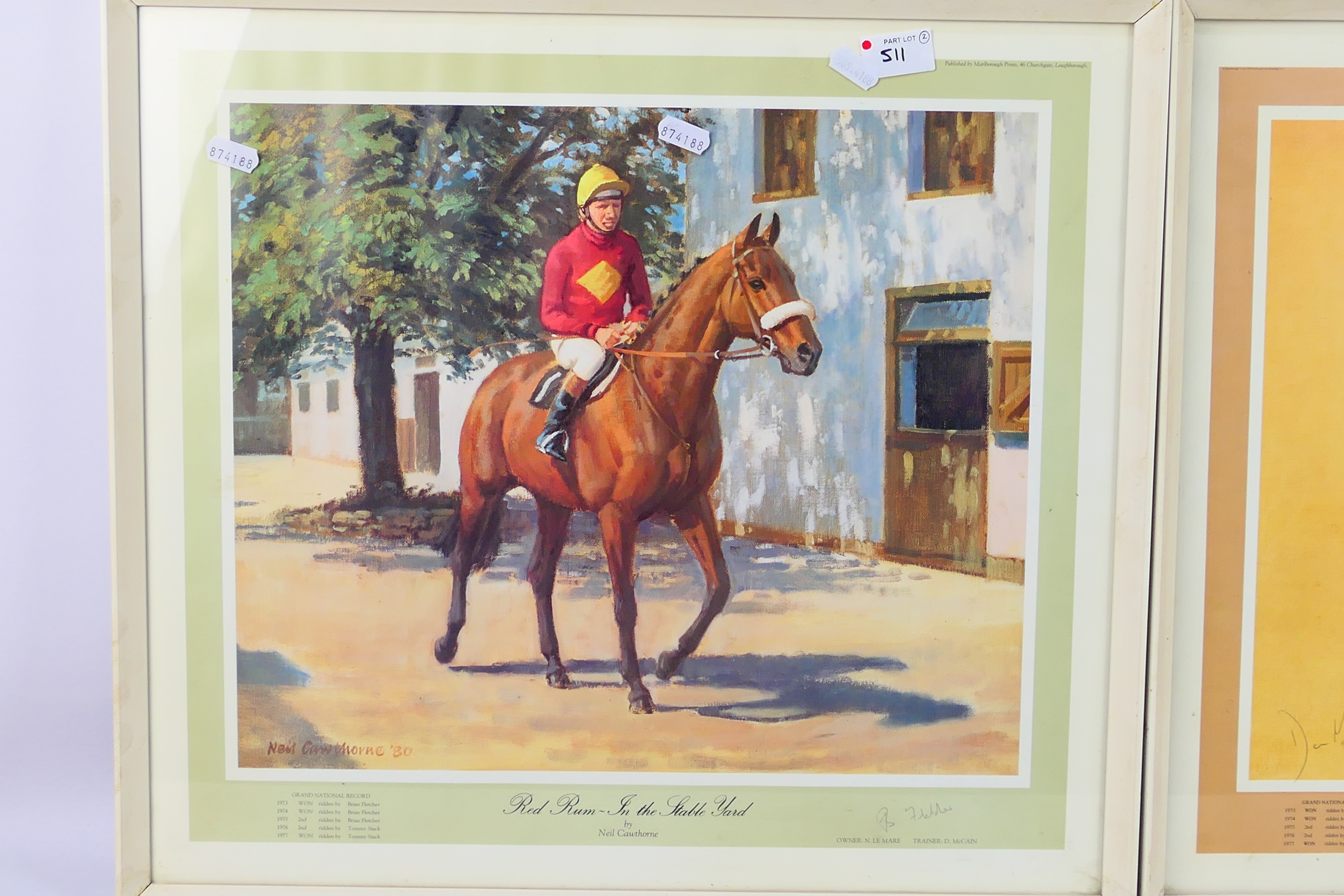 Two Neil Cawthorne horse racing prints comprising Red Rum, - Image 2 of 6