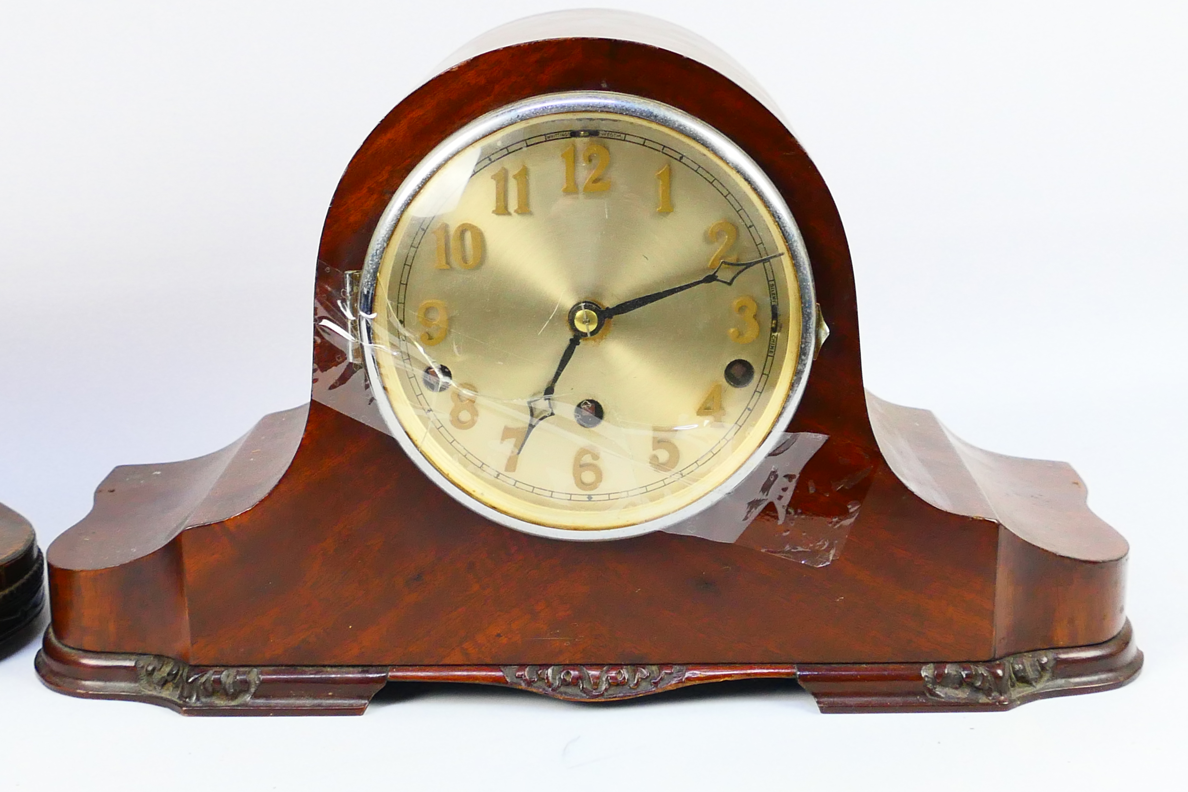 Two Napoleons hat mantel clocks, both wi - Image 2 of 9