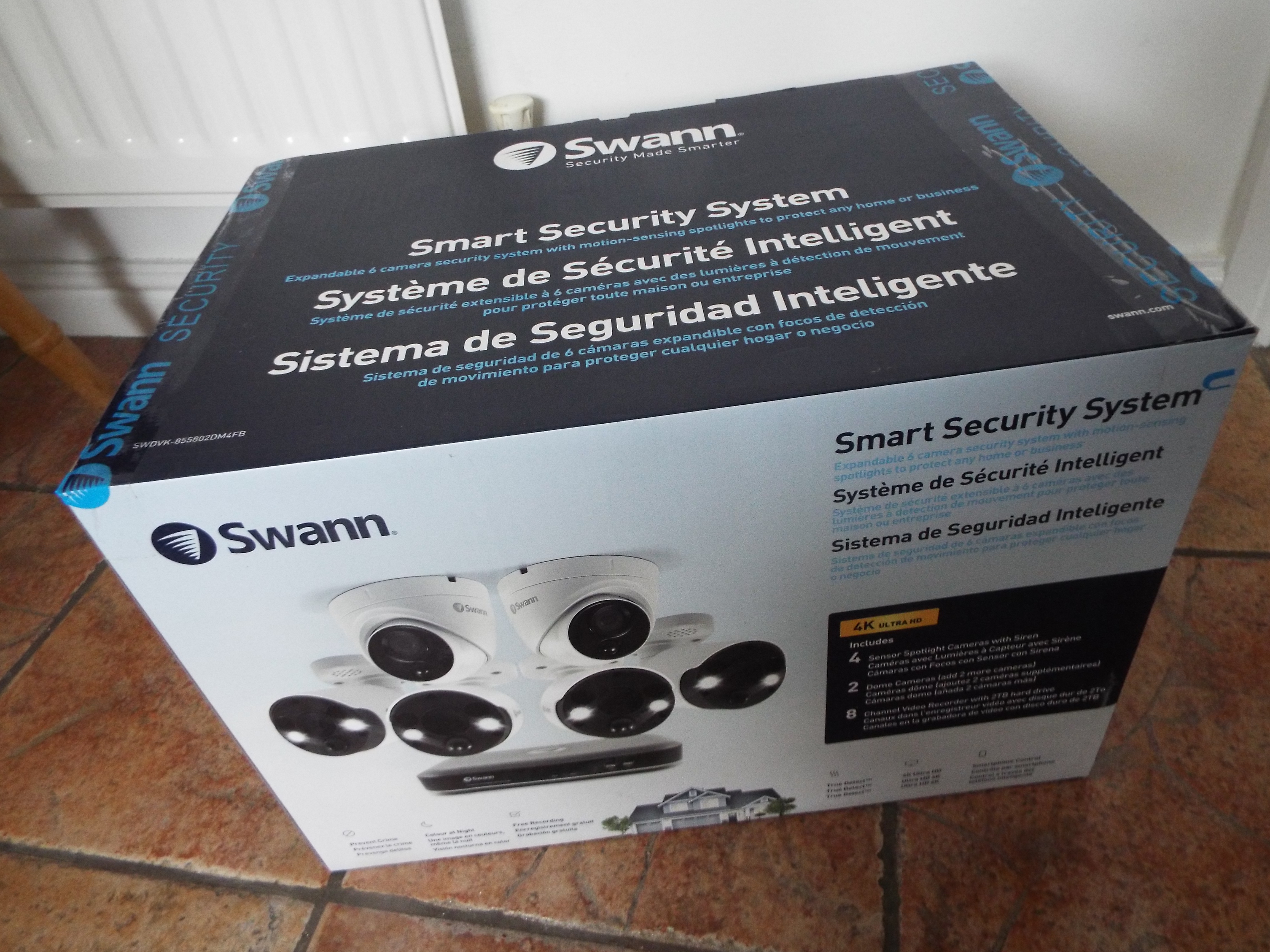 Swann Smart Security System - unused in factory sealed carton from Costco comprising 4 sensor - Image 2 of 4