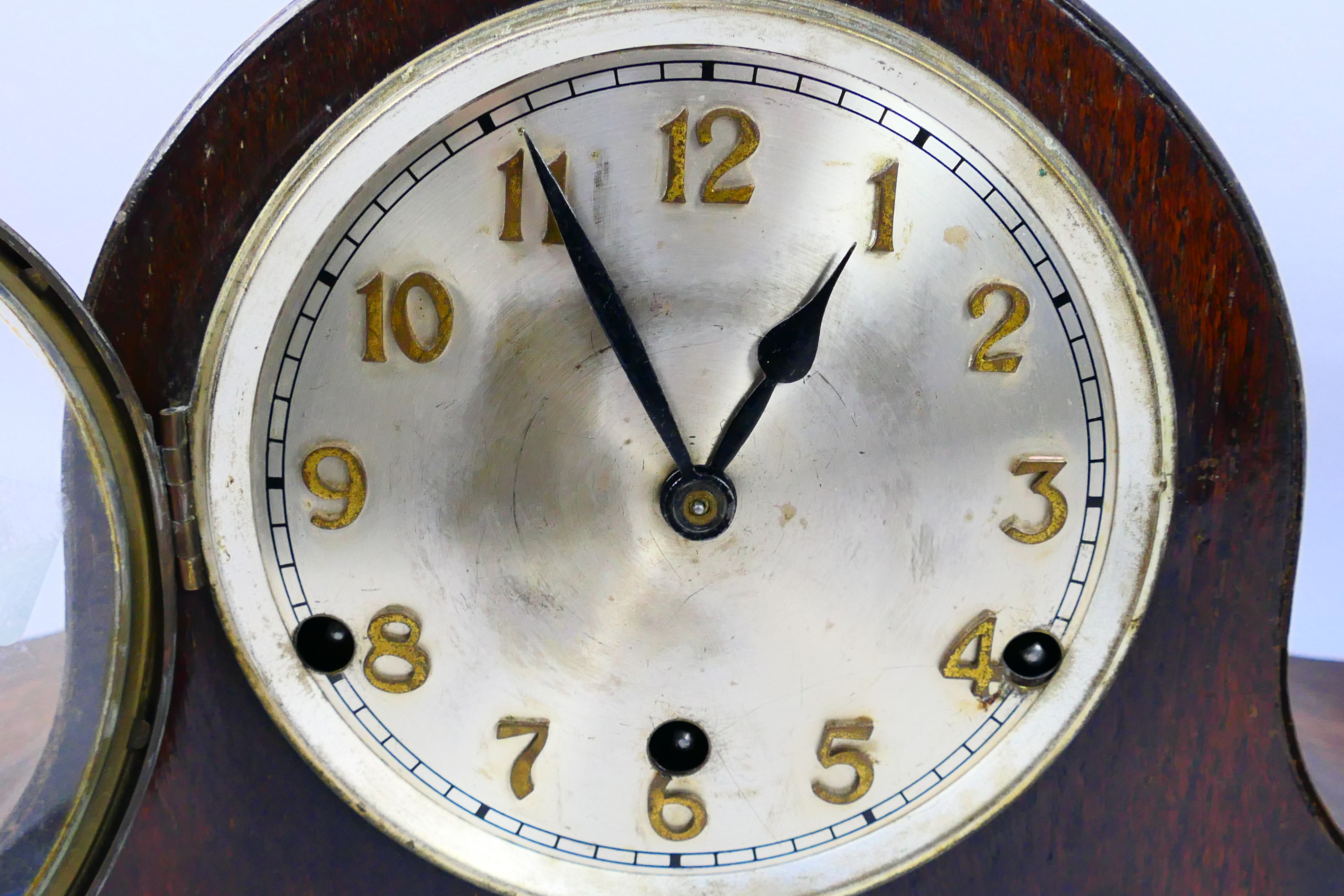 Two Napoleons hat mantel clocks, both wi - Image 6 of 9
