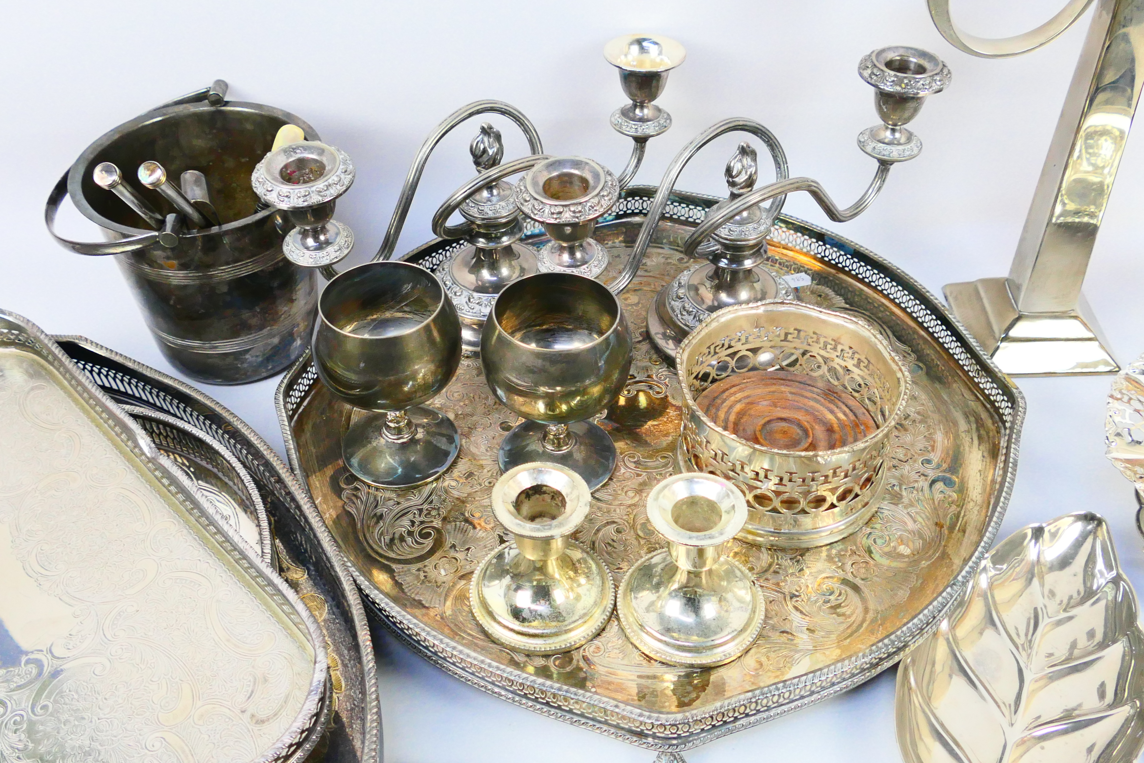 A collection of various plated wares. [W - Image 3 of 6