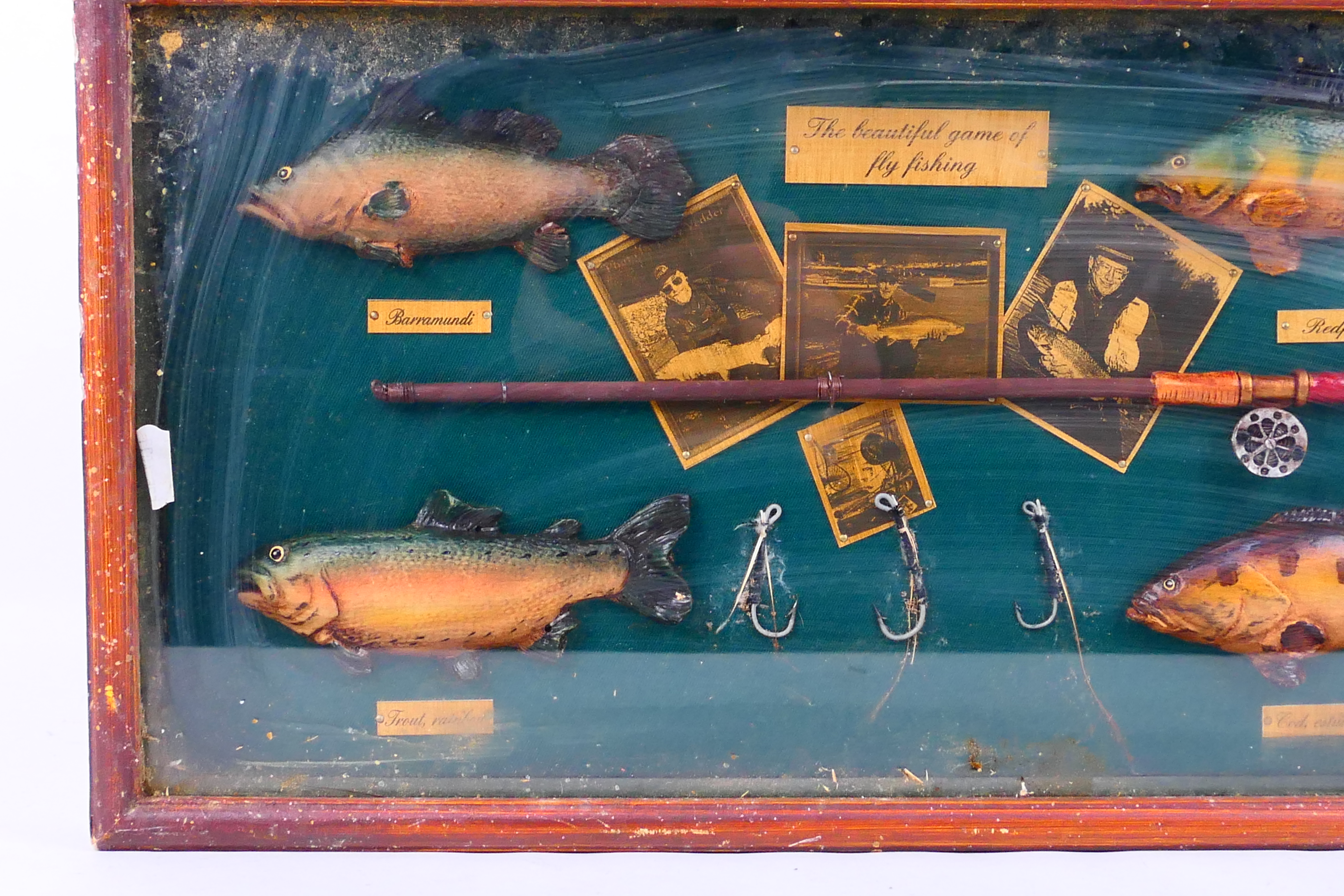 A decorative fly fishing framed montage - Image 2 of 4