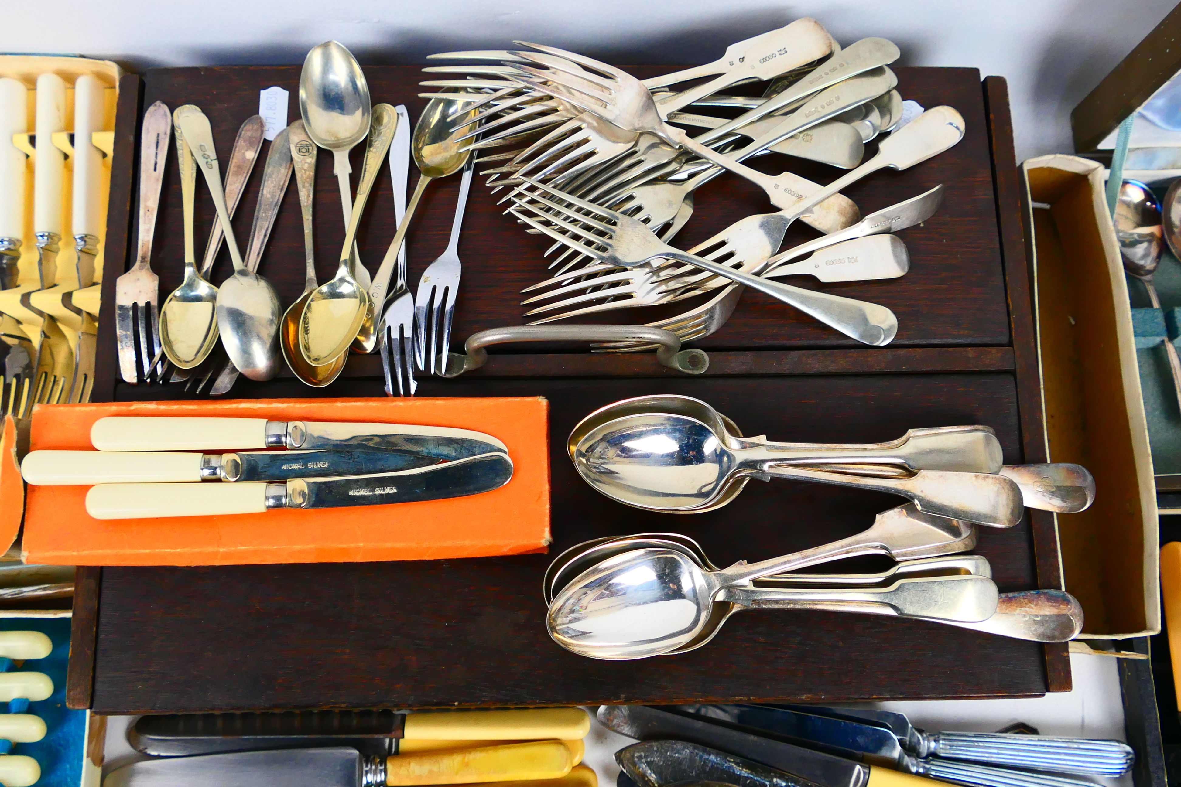 A collection of various flatware, part c - Image 5 of 9