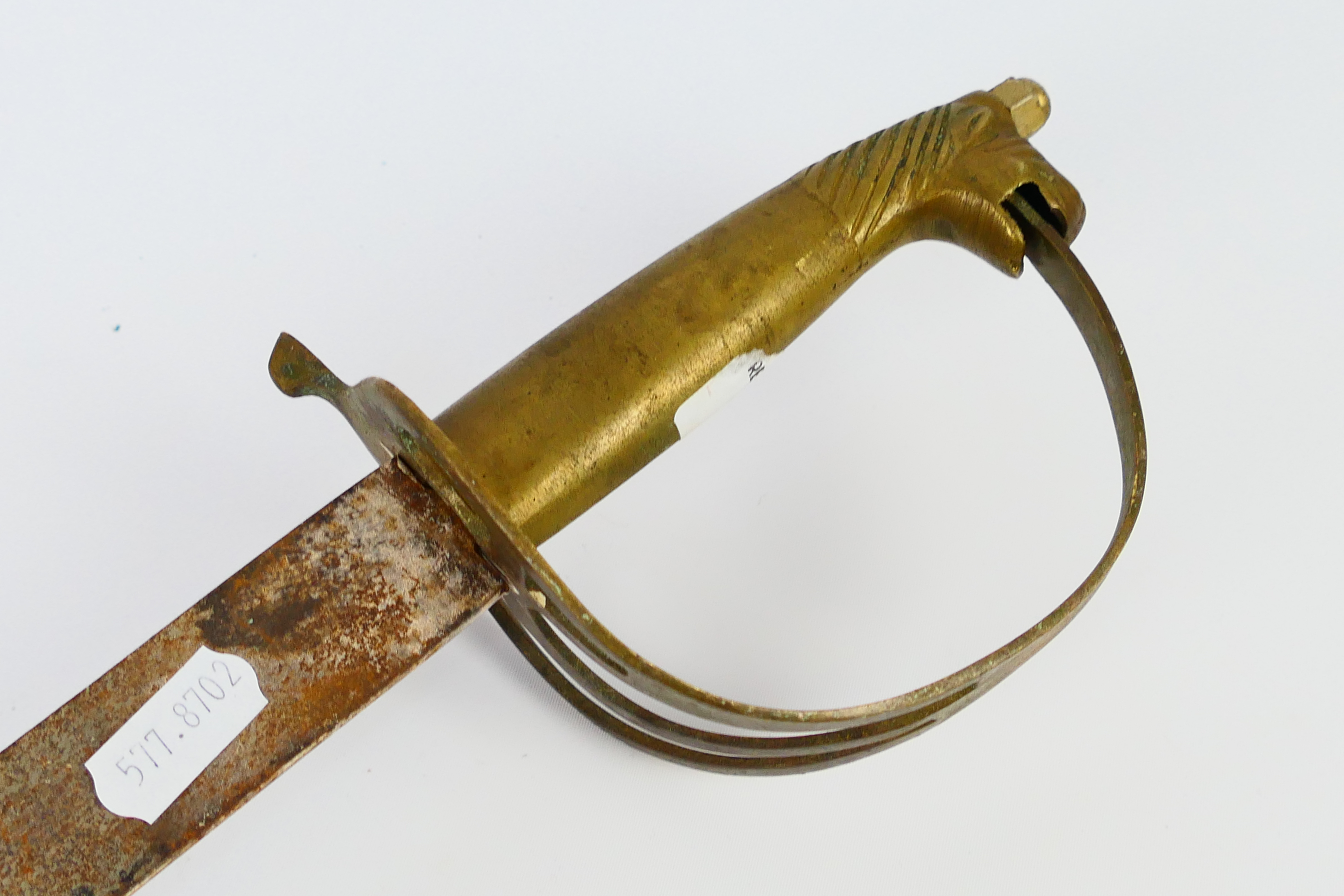 A sword with 74 cm (l) single edge curve - Image 2 of 9