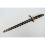 A 19th century naval dirk with 32 cm (l)
