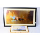 Two aviation related prints comprising B