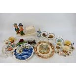 A collection of ceramics and glass to in