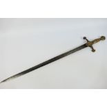 A 19th century band sword with 65 cm (l)