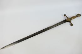 A 19th century band sword with 65 cm (l)