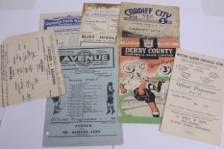 Football Programmes, 1940s selection inc