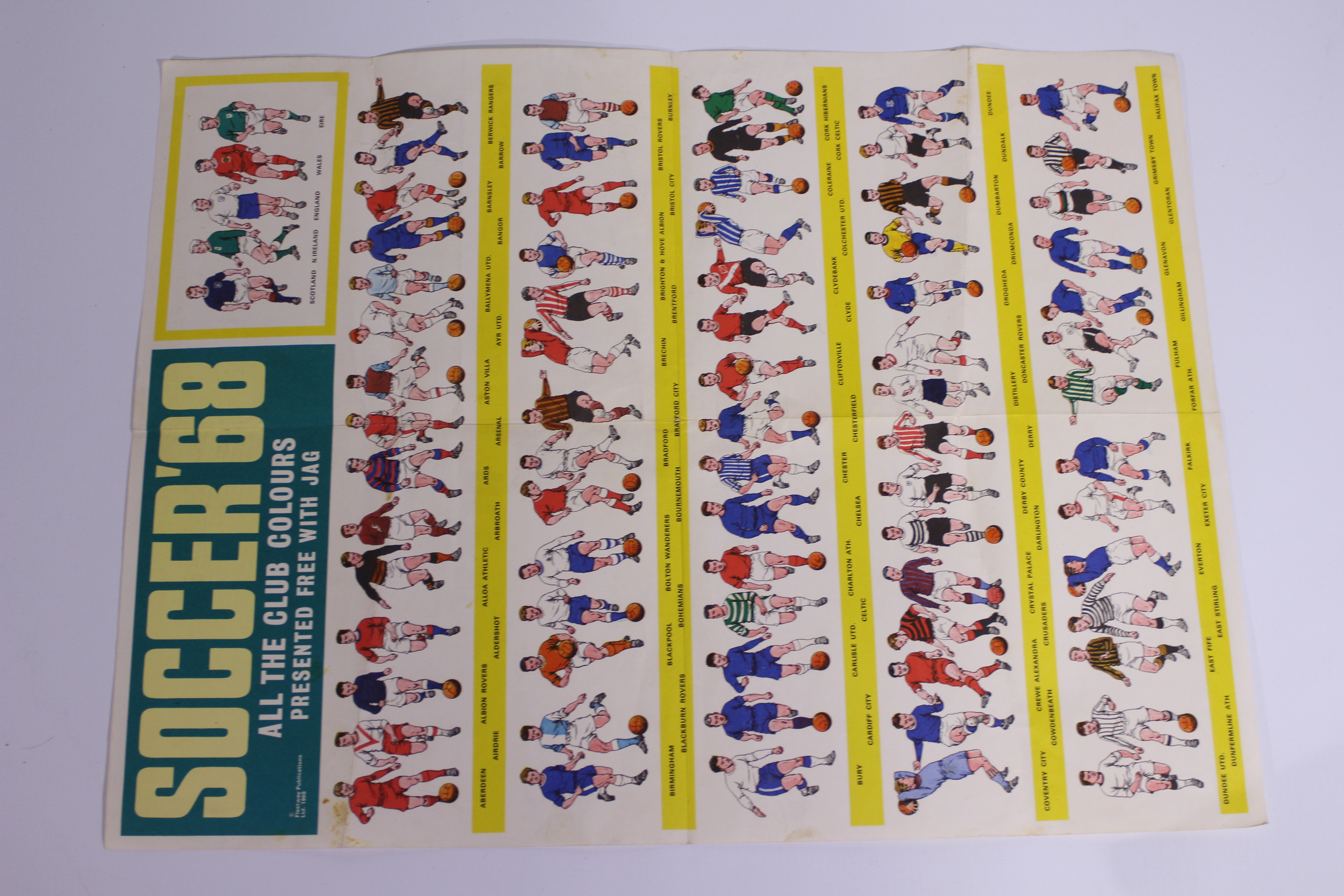 Football Poster, Soccer 68 all the club