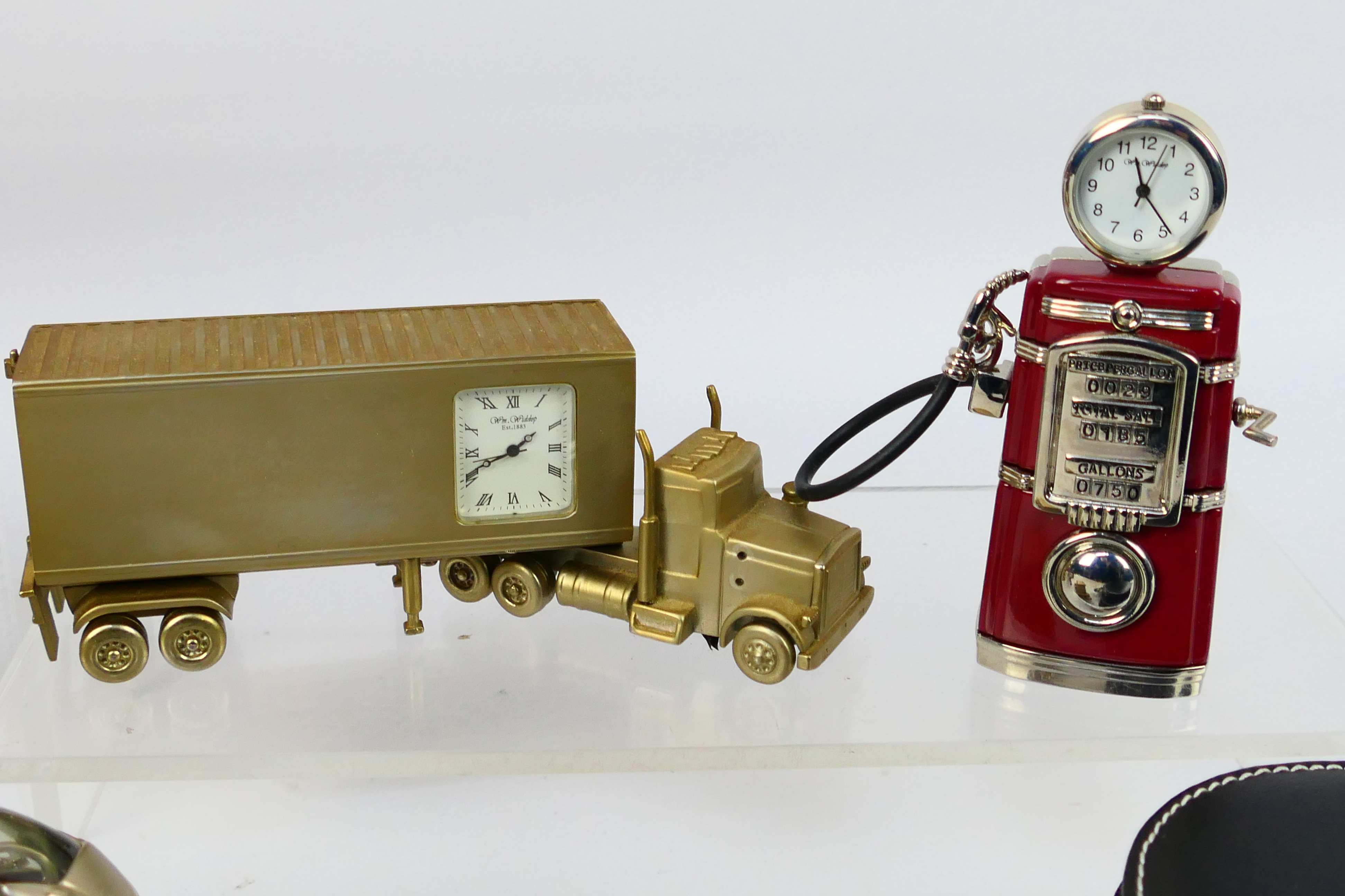 A collection of clocks, predominantly transport related novelty examples. - Image 3 of 5